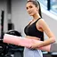 Коврик (мат) для фитнеса и йоги Gymtek 0,5см розовый - миниатюра 8