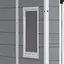 Садовый пластиковый домик Keter Manor 6x5 DD серо-белый - миниатюра 2