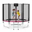 Батут с наружной сеткой 4FIZJO Classic 8FT 252 см Black/Pink (P-5907739314536) - миниатюра 2