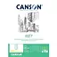 Склейка для эскизов Canson 1557 А4 (21х29.7см) 120г/м2 50л белый цвет - миниатюра 1