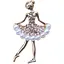 Брошь Балерина (158511480) - миниатюра 1