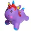 Дитяча іграшка-стрибун "Єдиноріг" RB2520 музика, світло Фіолетовий - мініатюра 1
