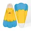 Короткі ласти для тренування в басейні Renvo Criz із закритою п'ятою жовтий блакитний розмір 30-32 (SF120-84 30-32) - мініатюра 1