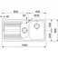 Кухонна мийка Franke Logica, нерж.сталь, прямокутник, з крилом, 1000х500х180мм, чаша - 1,5, врізна, line LLL 651, нерж декор - мініатюра 3