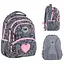 Рюкзак GoPack Education 175M-4 Fluffy Heart Серо-розовый (GO26-175M-4) - миниатюра 1