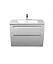 Тумба підвісна Мойдодир Trend 80-A у ванну з Creavit умивальником Su-80 Білий - мініатюра 7