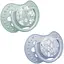 Пустышка силиконовая динамическая LOVI Blossom 0-6 месяцев 2 шт. голубая (22/921_newboy) - миниатюра 1