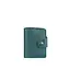Женский кожаный кард-кейс 7.1 (Книжечка) зеленый - миниатюра 7