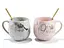 Набір чашок з ложками порцелянових у подарунковій упаковці 350 мл 2 шт (206) - мініатюра 2