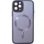 Чохол Epik TPU+Glass Sapphire Midnight with MagSafe для Apple iPhone 15 Pro 6.1 Фіолетовий/Deep Purple - мініатюра 1