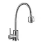 Смеситель для кухни Solone EZA4-A090 с рефлекторным гусьем Нержавеющая сталь 30412 - миниатюра 1