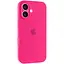 Чохол Silicone Case Full Camera Protective (AA) для Apple iPhone 16 Plus (6.7) Рожевий / Barbie pink - мініатюра 1