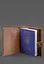 Кожаная обложка-портмоне на паспорт с гербом Украины 25.1 Светло-коричневая - миниатюра 3