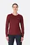 Женский лонгслив Rab Force LS Tee Womens 14 Бордовый - миниатюра 1