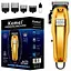Машинка для стрижки волосся та бороди Kemei 1977 професійна акумуляторна з насадками металева - мініатюра 1