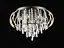 Люстра підвісна кришталева E2729/6, Чорний - мініатюра 1
