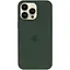 Чохол Epik Silicone Case AA Logo with MagSafe для Apple iPhone 15 Pro Max 6.7 Зелений/Cyprus Green - мініатюра 2