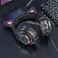 Накладні навушники Hoco W107 Cute cat (USB+3.5mm/2m) Phantom Cat - мініатюра 7