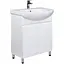Тумба Мойдодир Фокус 70 з умивальником Runa 70/Лотос 70 Білий - мініатюра 1