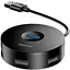 USB-хаб Baseus Round Box 4-Port USB-A Black 0.1 м (CAHUB-F01) [77939] - мініатюра 1