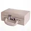 Скринька для прикрас екошкіра 2 яруси з кодовим замком 24×16×9.5 см органайзер для прикрас Бежевий Yiwu HP-5-24BE - мініатюра 2