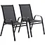 Комплект садових стільців Chomik Garden Line Cortina чорний - мініатюра 1