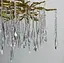 Люстра в золотистом корпусе с подвесными хрустальными элементами Ст. MD 6006 GD | Line F - миниатюра 5