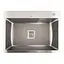 Кухонная мойка Platinum Handmade HSB 580x430x220 (квадратный сифон, 3.0/1.0), Нержавеющая сталь - миниатюра 1