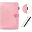 Кожаный чехол Epik Art Case с визитницей для Samsung Galaxy Tab S7+ Розовый - миниатюра 6