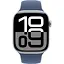 Apple Watch Series 10 GPS 46mm Silver Aluminum Case with Denim Sport Band M/L MWWM3 - миниатюра 2