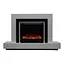 Електричний камін Fireplace Craftsman Tokado White Bluetooth звук потріскування дров (10080122) - мініатюра 1