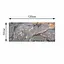 Суперпоглощающий Диатомитовый Коврик Aquarius для ванной и кухни 50 х 120 см Серый Мрамор - миниатюра 2