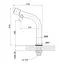 Кран для кухни на одну воду Lidz (NKS) 01 04 003 00 - миниатюра 5