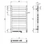 Электрический полотенцесушитель Navin Largo 500x800 Sensor левостороннее с таймером 12-028053-3680, Хром, Левое, Электронный - миниатюра 6