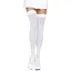 Чулки Leg Avenue Opaque Nylon Thigh Highs White One size - миниатюра 1