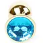 Анальна пробка Boss Of Toys Boss Series - Jewellery Gold Plug Light Blue S, BS6400022, Золотий / Голубой - мініатюра 2