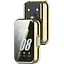 Чехол-накладка DK для Samsung Galaxy Fit3 (R390) Silicone Face Case (pale gold) - миниатюра 2