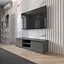 Тумба під телевізор Vays R-14 Антрацит, з відкритою нішею, ЛДСП, 140×40×40 см - для вітальні та спальні, під ТВ - мініатюра 1