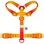 Шлейка для собак Waudog Nylon Recycled анатомическая H-образная с QR-паспортом, градиент, пластиковый фастекс, S - миниатюра 2