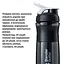 Шейкер спортивный BlenderBottle SportMixer Flip 20oz/590 мл Cyan (Original) (SM 20oz Cyan) - миниатюра 2