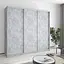 Шафа-купе тридверна MebelStar Стандарт AL 3ДСП 220x45x210 см Бетон (MBS-2870) - мініатюра 1