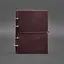 Шкіряний блокнот А5 на кільцях (софт-бук) 9.0 в м'якій бордовій обкладинці - мініатюра 7