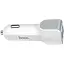 Автомобильное зарядное устройство от прикуривателя Hoco Z23 2xUSB 2.4A White - миниатюра 2