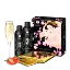 Гель для Nuru масажу Shunga Oriental Body-to-Body Sparkling Strawberry Wine плюс простирадло - мініатюра 3
