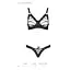 Комплект з екошкіри Passion Celine Bikini black L/XL - мініатюра 5