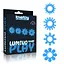 Набор эрекционных колец Lovetoy Lumino Play Penis Ring 4 шт. голубой - миниатюра 2