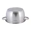 Каструля 3 л з нержавіючої сталі з кришкою та порожнистими ручками для індукції та газу KM-4902 Сірий 87480 - мініатюра 4