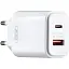 Сетевое зарядное устройство для XO L90A EU PD20W + QC18W Высокоскоростной светопередача Белый Белый - миниатюра 1