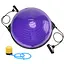 Балансировочная платформа (полусфера) Cornix Bosu Ball 58 см с эспандерами Violet XR-0454 - миниатюра 1
