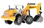 Детский экскаватор-погрузчик Ramiz с подвижным ковшом и открывающим капотом 46 см. - миниатюра 4